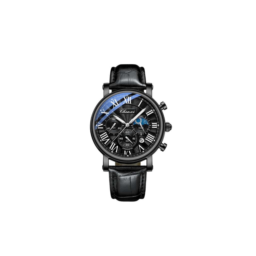 Lugano Noir Watch (Waterproof)